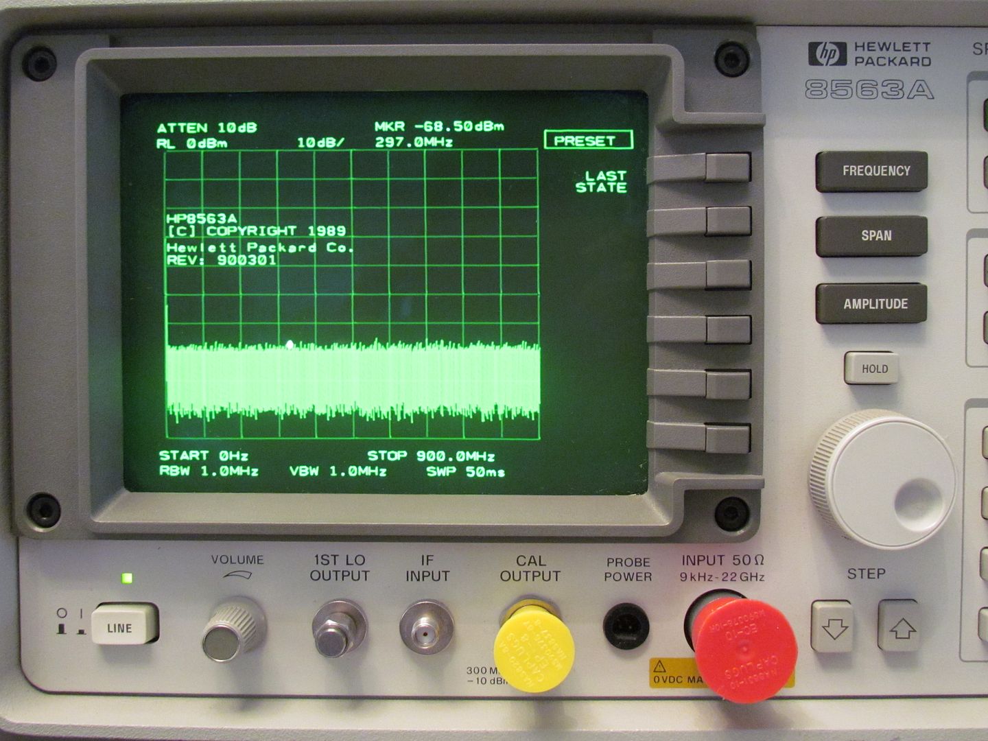 HP / Agilent 8563A 9 KHz to 22 GHz Portable Spectrum HP / Agilent 8563A 9 KHz to 22 GHz Portable Spectrum